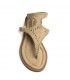 SANDALIA PLANA BOHO TACHUELAS M6430 CAMEL