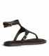 SANDALIA PLANA BOHO TACHUELAS M6430 CAFE