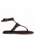 SANDALIA PLANA BOHO TACHUELAS M6430 CAFE