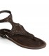 SANDALIA PLANA BOHO TACHUELAS M6430 CAFE