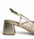 ZAPATO DESTALONADO TACON CUADRADO M6268 ORO