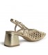 ZAPATO DESTALONADO TACON CUADRADO M6268 ORO