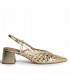 ZAPATO DESTALONADO TACON CUADRADO M6268 ORO