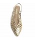 ZAPATO DESTALONADO TACON CUADRADO M6268 ORO