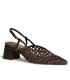 ZAPATO DESTALONADO TACON CUADRADO M6268 CAFE