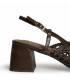 ZAPATO DESTALONADO TACON CUADRADO M6268 CAFE