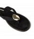 SANDALIA PLANA DEDO PLACA M6445 NEGRO