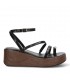 SANDALIA PLATAFORMA PLACA 1112 NEGRO