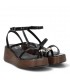 SANDALIA PLATAFORMA PLACA 1112 NEGRO