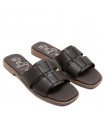 SANDALIA PLANA OH MY SANDALS 5823 PIEL MARRON