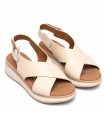 SANDALIA CUÑA OH MY SANDALS PIEL 5943 DOYA HIELO COMBI
