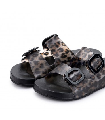 CHANCLA IGOR HABANA BRILLO S10336-002 NEGRO LEOPARDO
