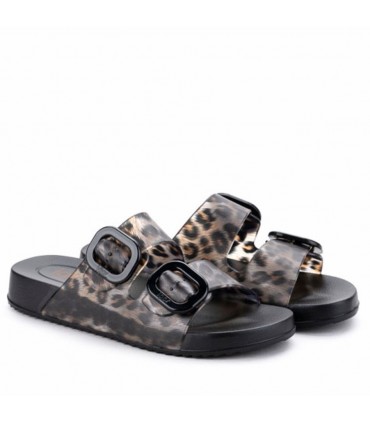 CHANCLA IGOR HABANA BRILLO S10336-002 NEGRO LEOPARDO
