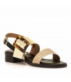 SANDALIA MUSTANG PIEL HEBILLA 55929 CHAMPAGNE MOCHA