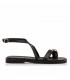 SANDALIA PIEL MUSTANG PLACA 55931 NEGRO