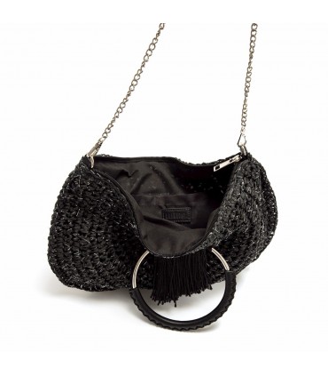 BOLSO MARIA MARE RAFIA TEMPO C59534 NEGRO
