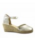 SANDALIA PIEL CUÑA SALVI GALAXY 219-006 PLATINO