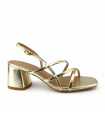 SANDALIA TACON ANCHO M2672 ORO