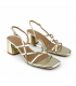 SANDALIA TACON ANCHO M2672 ORO