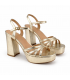 SANDALIA TACON ANCHO M2685 ORO