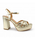 SANDALIA TACON ANCHO M2685 ORO
