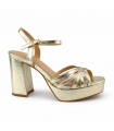 SANDALIA TACON ANCHO M2685 ORO