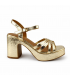 SANDALIA TACON ANCHO M2687 ORO