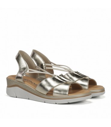 SANDALIA FLUCHOS PIEL F2429 PLATINO