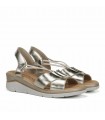 SANDALIA FLUCHOS PIEL F2429 PLATINO