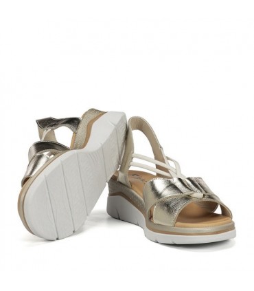 SANDALIA FLUCHOS PIEL F2429 PLATINO