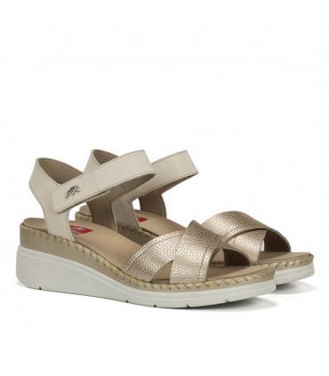 SANDALIA FLUCHOS PIEL F2139 PLATINO