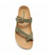 SANDALIA BIO AUTENTI PIEL DEDO 3572 SERRAJE VERDE