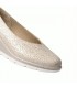 MOCASIN PIEL D CHICAS CUÑA 3740 BEIG FLORES