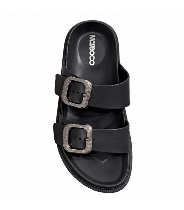 CHANCLA DOS HEBILLAS NICOBOCO DUCLE 44-052 NEGRO