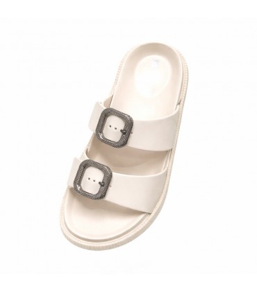 CHANCLA DOS HEBILLAS NICOBOCO DUCLE 44-052 BEIGE