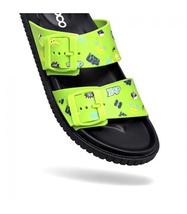 CHANCLA DOS HEBILLAS NICOBOCO LEVEL 44-054 VERDE