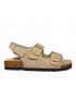 SANDALIA DOS HEBILLAS ETIKA VELCRO 10095 BEIG