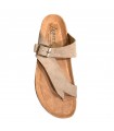 SANDALIA BIO AUTENTI PIEL DEDO 4248 SERRAJE TOPO
