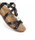 SANDALIA AMARPIES PIEDRAS ABZ30219 NEGRO