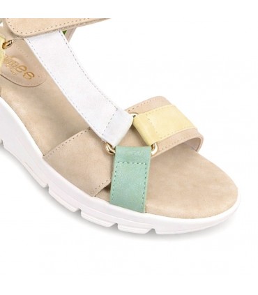 SANDALIA AMARPIES COMODA AMD30050 COMBI BEIG