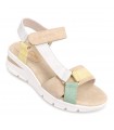SANDALIA AMARPIES COMODA AMD30050 COMBI BEIG