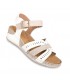 SANDALIA AMARPIES CUÑA ABZ30213 COMBI BEIGE