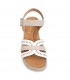 SANDALIA AMARPIES CUÑA ABZ30213 COMBI BEIGE