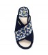 ZAPATILLA DEVALVERDE FLORES PINKI TIRAS 1590 MARINO