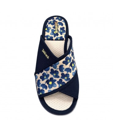 ZAPATILLA DEVALVERDE FLORES PINKI TIRAS 1590 MARINO