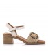 SANDALIA PIEL MUSTANG TACON 55962 TRIGO NATURAL