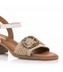 SANDALIA PIEL MUSTANG TACON 55962 TRIGO NATURAL