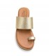 SANDALIA COMODA MUJER PIEL DEDO ORO