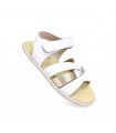 SANDALIA PIEL NIÑA ANDANINES VAQUETILLA 251648-9 BLANCO ORO