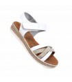 SANDALIA NIÑA OH MY SANDALS PLATAFORMA 6106  BLANCO COMBI